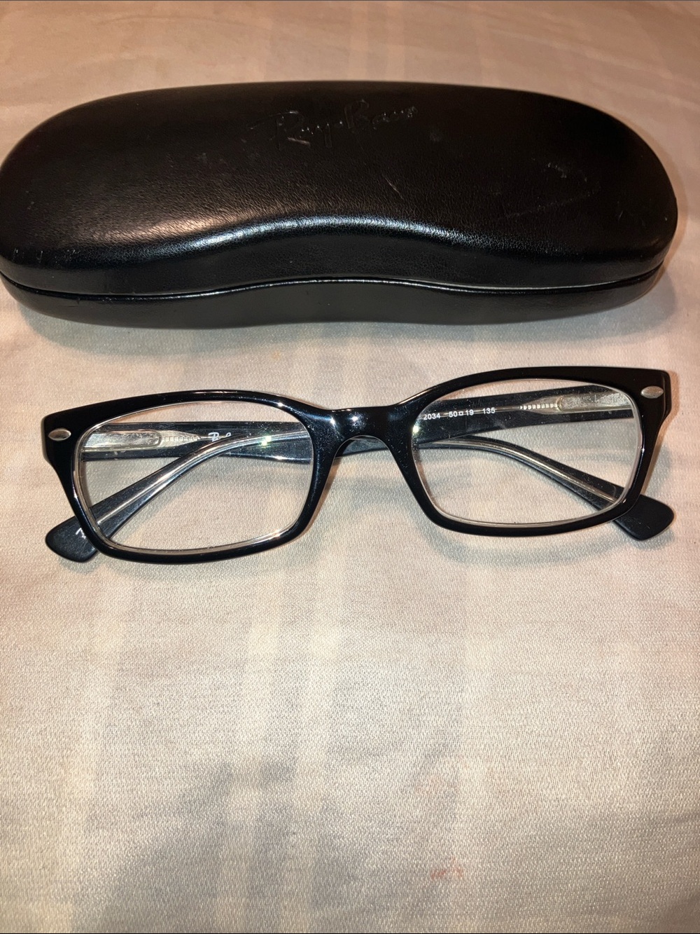 Ray-Ban Black Rectangular Eyeglass Frames